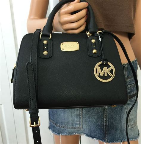 michael kors saffiano satchel black|Michael Kors saffiano wallet black.